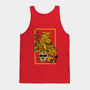 eagle skull hand drawn illustration Tank Top